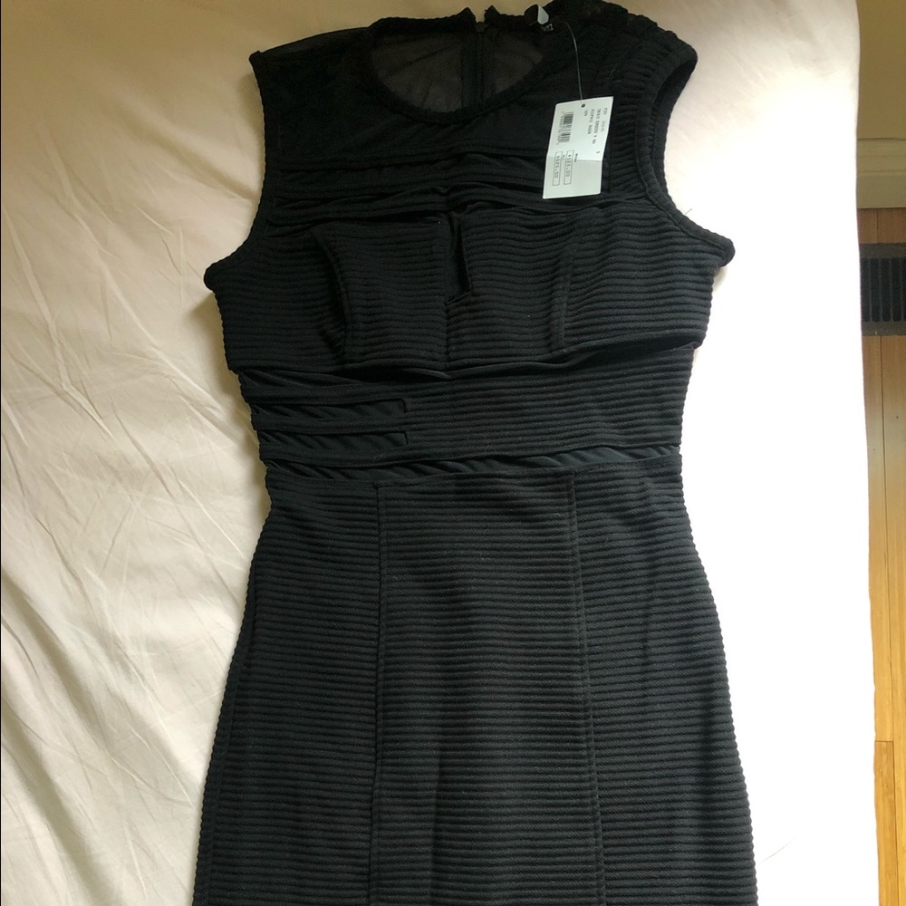 Intermix,Kimberly Ovitz,black with mesh insert, S